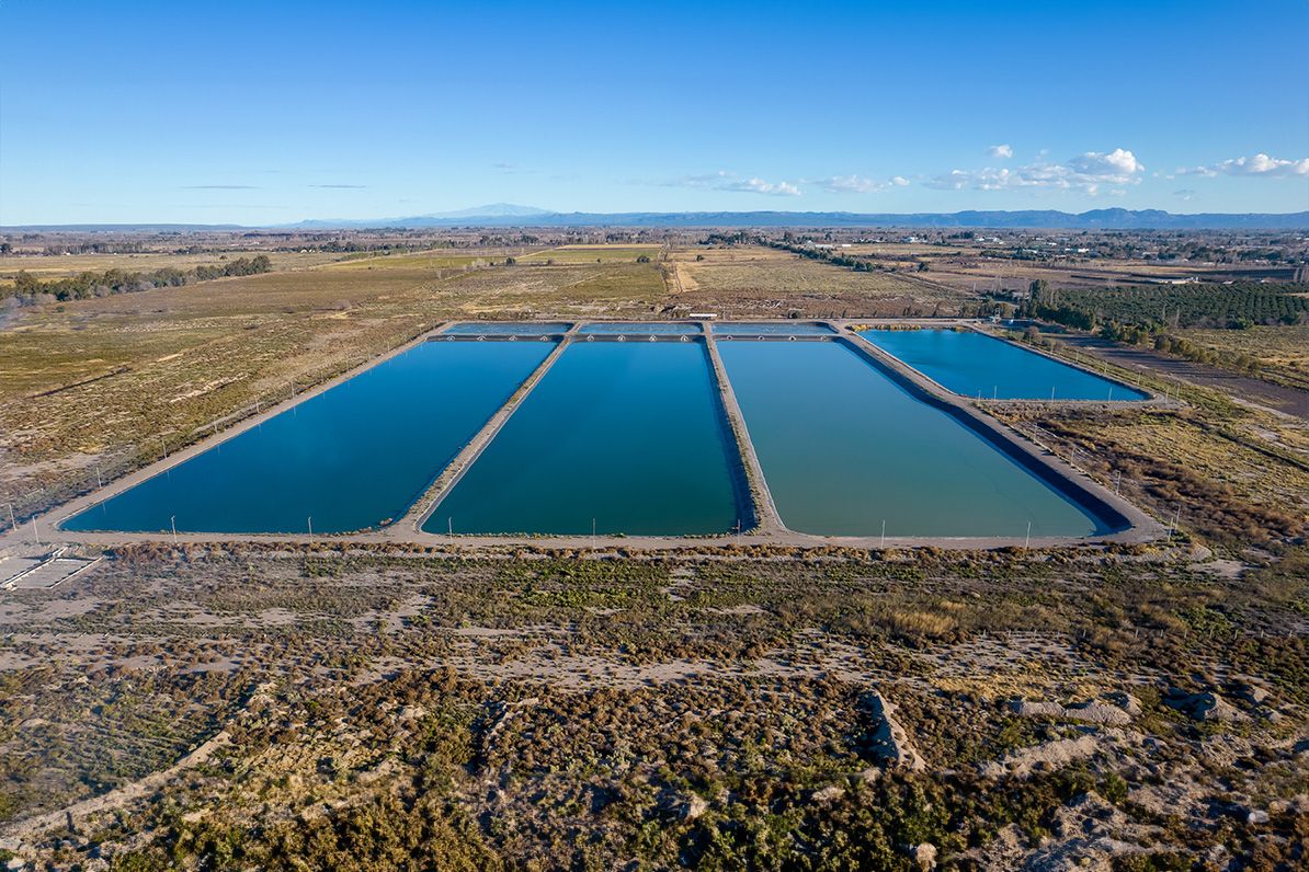 Imagem de estação de tratamento de efluentes